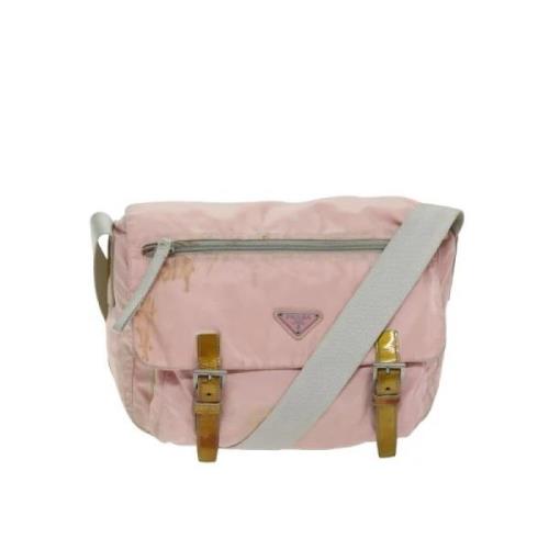 Prada Vintage Pre-owned Nylon prada-vskor Pink, Dam