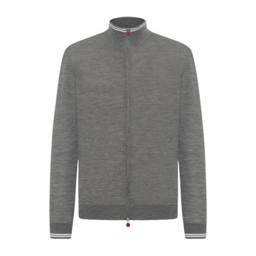 Kiton Ull Cardigan Gray, Herr