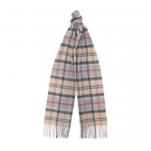 Barbour Mjuk Ull Cashmere Tartan Halsduk Beige, Herr