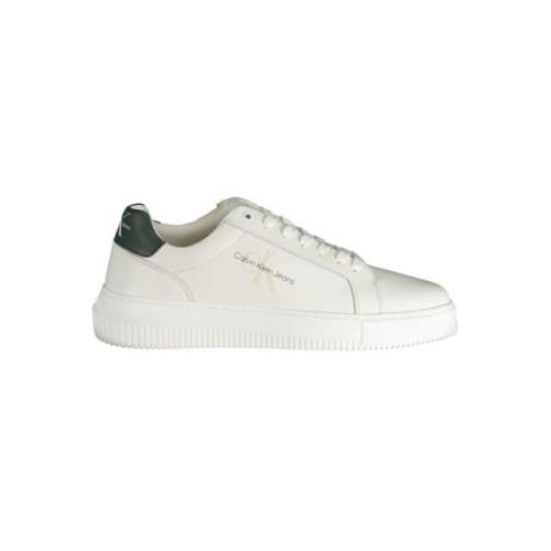 Calvin Klein Vita polyester sneakers med snörning, tryck, kontrastdeta...