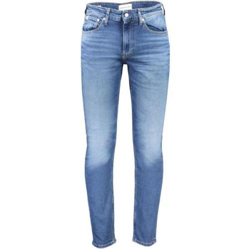 Calvin Klein Blå Bomull Slim Taper Jeans Blue, Herr