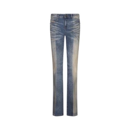 Diesel Blå Bootcut Jeans Bohemian Attitude Blue, Dam