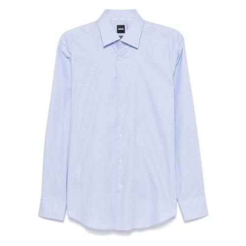 Hugo Boss Regular Fit Bomullsskjorta Blue, Herr