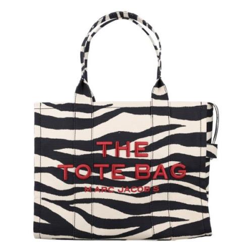 Marc Jacobs Zebra Canvas Toteväska Kvinnor Black, Dam