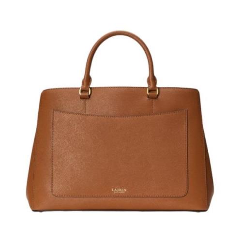 Ralph Lauren Stilren Läder Väska Brown, Dam