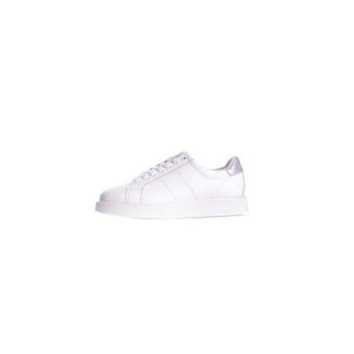 Ralph Lauren Dam Lädersneakers White, Dam