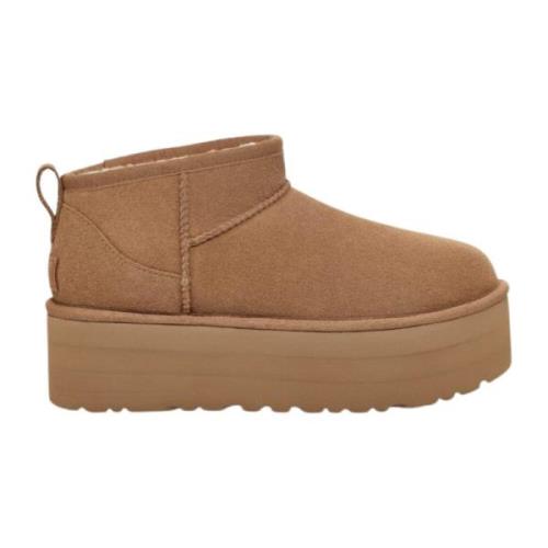 UGG Klassisk Ultra Mini Platform - Chestnut Brown, Dam