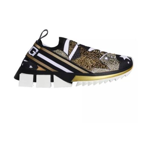 Dolce & Gabbana Multifärgad Kometstjärna Tryck Sneakers Multicolor, Da...