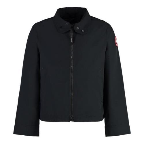 Canada Goose Techno Fabric Jacka med dragkedjefickor Black, Herr