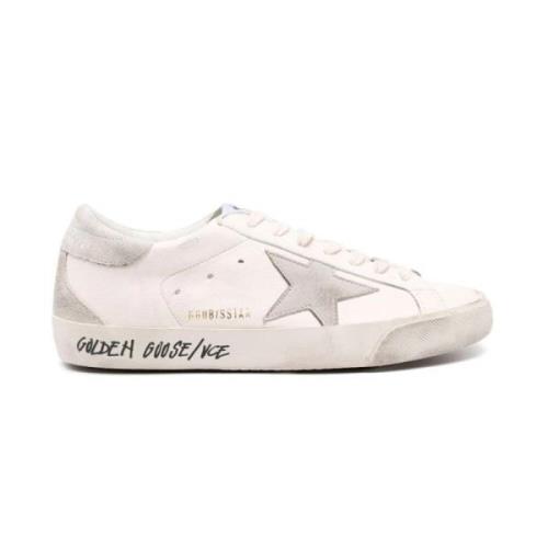 Golden Goose Vita sneakers med silverstjärna White, Herr