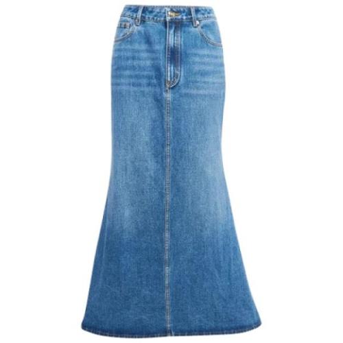 Valentino Vintage Pre-owned Denim nederdelar Blue, Dam