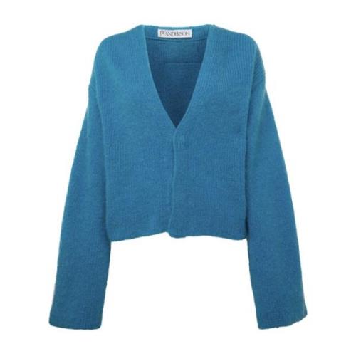 JW Anderson Aqua V-Neck Cardigan Blue, Dam