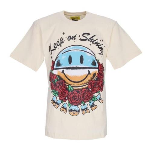 Market Smiley Keep On Shining Tee Beige, Herr