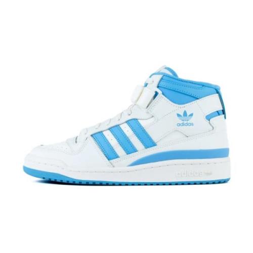 Adidas Mid-Top Forum Sneakers i Vit/Blå White, Dam