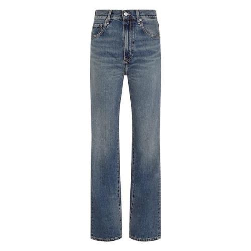 Tommy Hilfiger Avslappnad Bootcut Jeans Blue, Dam