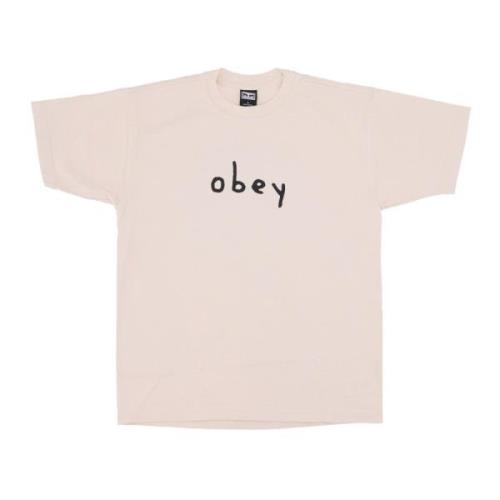 Obey Hummingbird Tee Herr T-shirt Beige, Herr