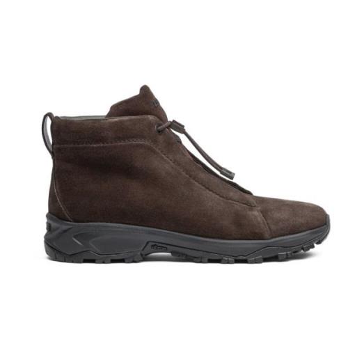 Ermenegildo Zegna Brun Mocka Ankelboots Vetta Brown, Herr