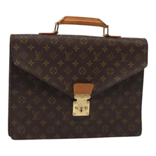 Louis Vuitton Vintage Pre-owned Canvas portfljer Brown, Dam