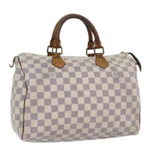 Louis Vuitton Vintage Pre-owned Canvas handvskor White, Dam