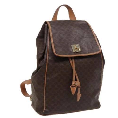 Celine Vintage Pre-owned Laeder ryggsckar Brown, Dam