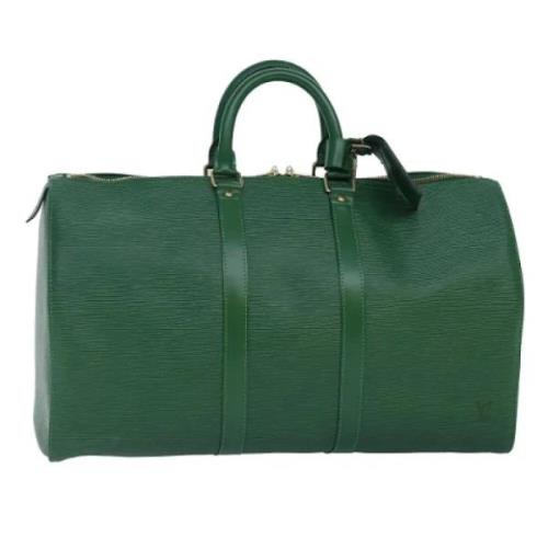 Louis Vuitton Vintage Pre-owned Laeder resvskor Green, Dam