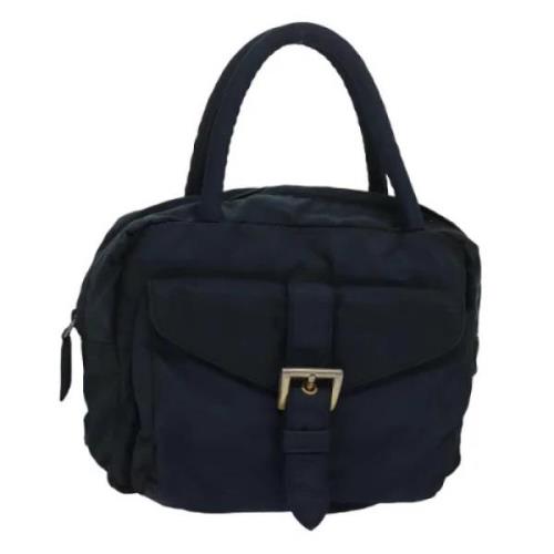 Prada Vintage Pre-owned Nylon prada-vskor Blue, Dam