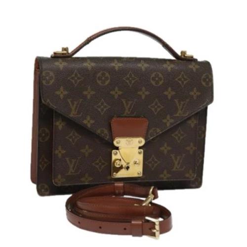 Louis Vuitton Vintage Pre-owned Canvas handvskor Brown, Dam