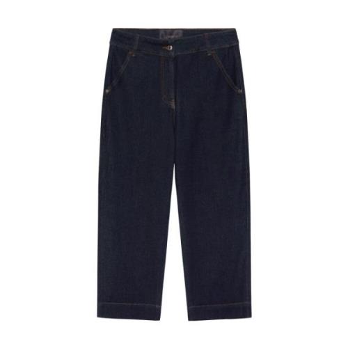 Elena Mirò Cropped Jeans Blue, Dam