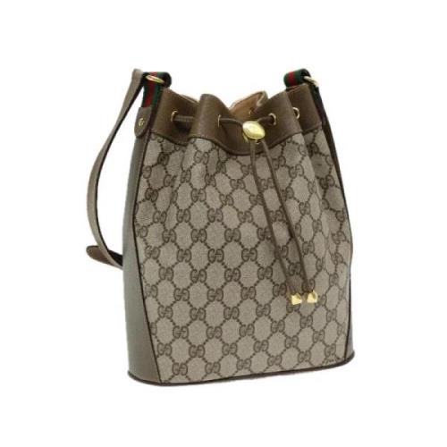 Gucci Vintage Pre-owned Canvas gucci-vskor Beige, Dam