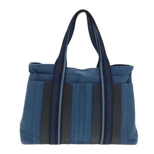 Hermès Vintage Pre-owned Canvas totevskor Blue, Dam