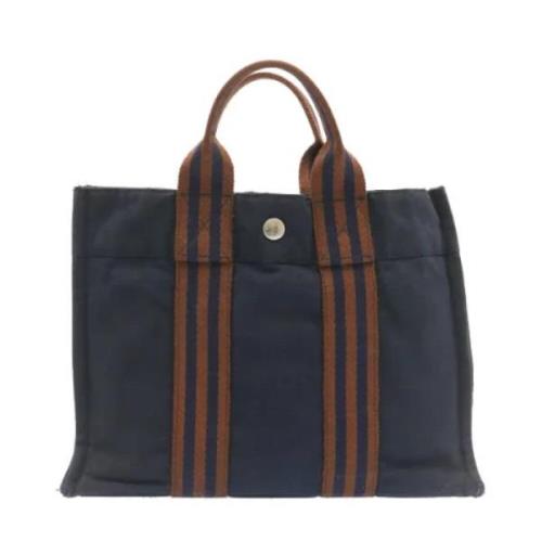 Hermès Vintage Pre-owned Canvas handvskor Black, Dam