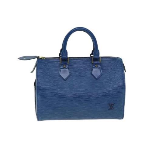 Louis Vuitton Vintage Pre-owned Laeder handvskor Blue, Dam