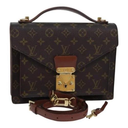 Louis Vuitton Vintage Pre-owned Canvas handvskor Brown, Dam