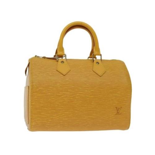 Louis Vuitton Vintage Pre-owned Laeder handvskor Yellow, Dam