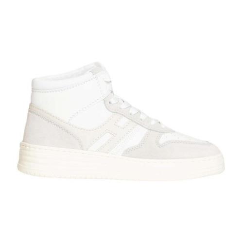 Hogan Vita Läder High Top Sneakers White, Dam