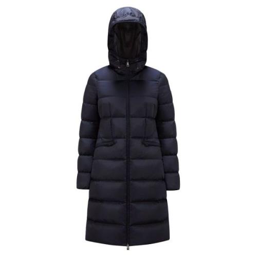 Moncler Marinblå Avocette Lång Dunrock Blue, Dam