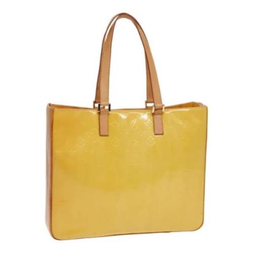 Louis Vuitton Vintage Pre-owned Laeder totevskor Yellow, Dam