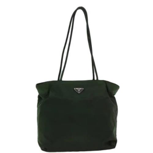 Prada Vintage Pre-owned Nylon prada-vskor Green, Dam