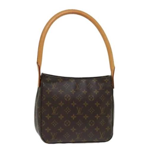 Louis Vuitton Vintage Pre-owned Canvas axelremsvskor Brown, Dam