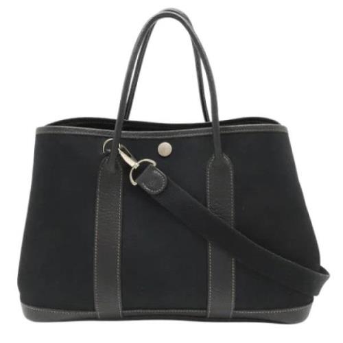 Hermès Vintage Pre-owned Canvas handvskor Black, Dam