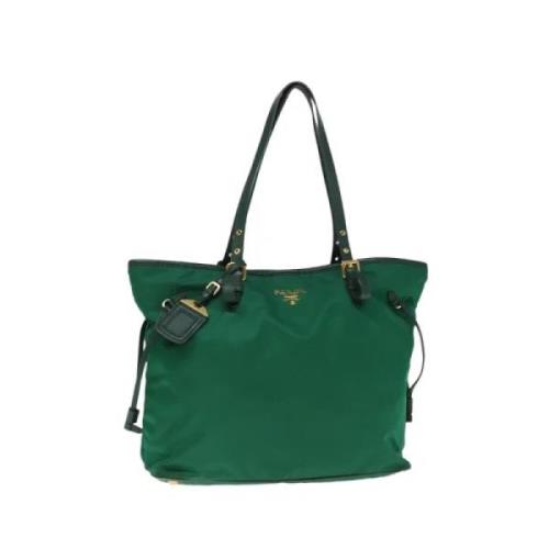 Prada Vintage Pre-owned Nylon prada-vskor Green, Dam