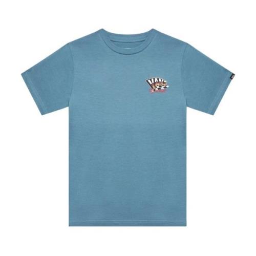 Vans Blå Logo Print Bomull T-shirt Blue, Herr