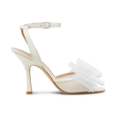 Stuart Weitzman Blushing BOW 100 Sandal Beige, Dam