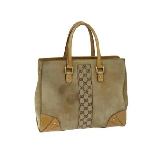 Gucci Vintage Pre-owned Mocka gucci-vskor Beige, Dam