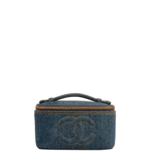 Chanel Vintage Pre-owned Denim chanel-vskor Blue, Dam