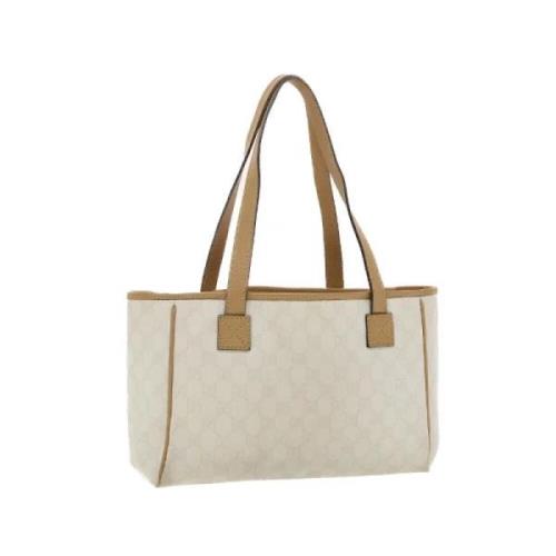 Gucci Vintage Pre-owned Canvas gucci-vskor Beige, Dam