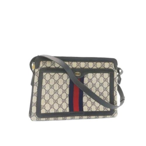 Gucci Vintage Pre-owned Canvas gucci-vskor Blue, Dam