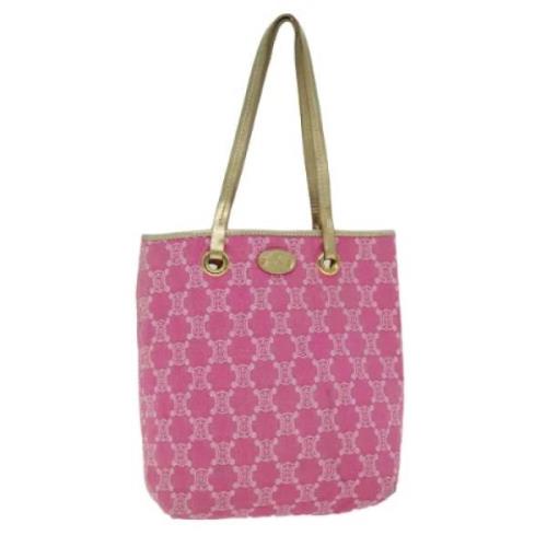 Celine Vintage Pre-owned Canvas totevskor Pink, Dam