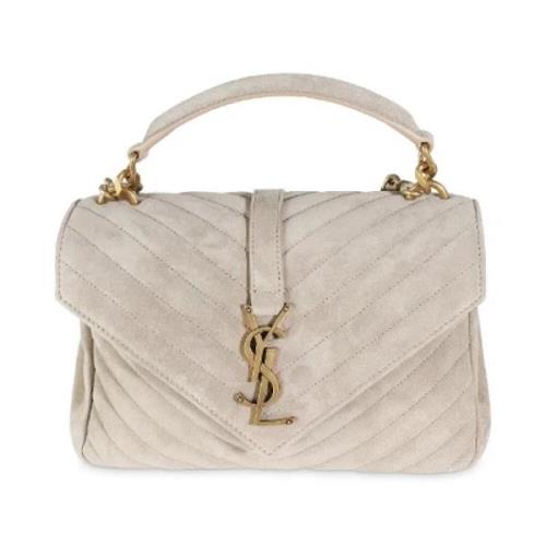 Yves Saint Laurent Vintage Pre-owned Canvas handvskor Beige, Dam