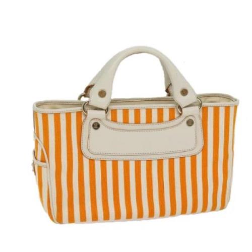 Celine Vintage Pre-owned Canvas celine-vskor Orange, Dam